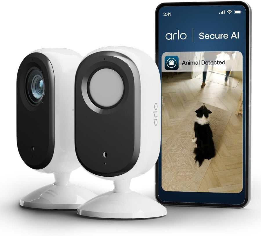 2 Pack HD Indoor Security Cameras Privacy Cover Night Vision WiFi - Kwikley