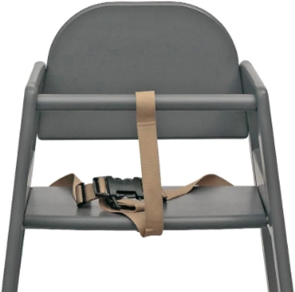 2 Pack Wooden Baby High Chairs Stackable Toddler Feeding Chairs Grey - Kwikley
