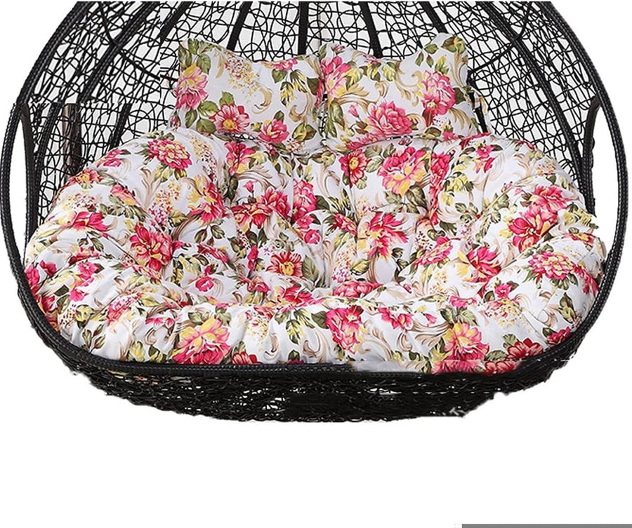 2 Seater Egg Chair Cushion Waterproof Swing Seat Pad Thick Outdoor Comfort - Kwikley