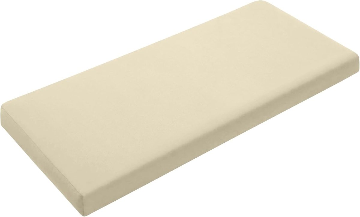 2 Seater Garden Bench Cushion Pad 128x50cm Water Resistant Patio Seat - Kwikley