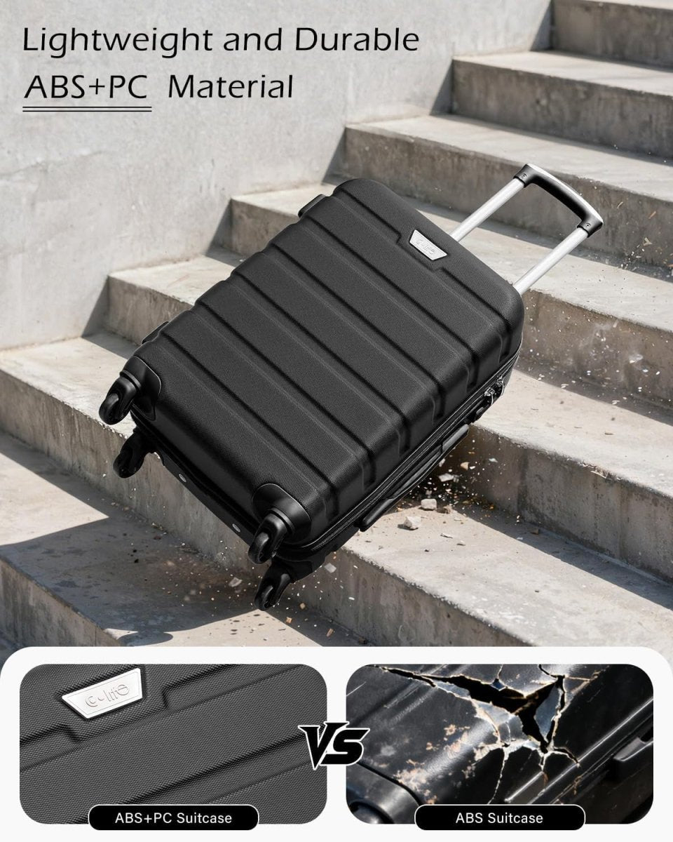 20 Inch Carry On Cabin Suitcase EasyJet Approved Lightweight TSA Spinner - Kwikley