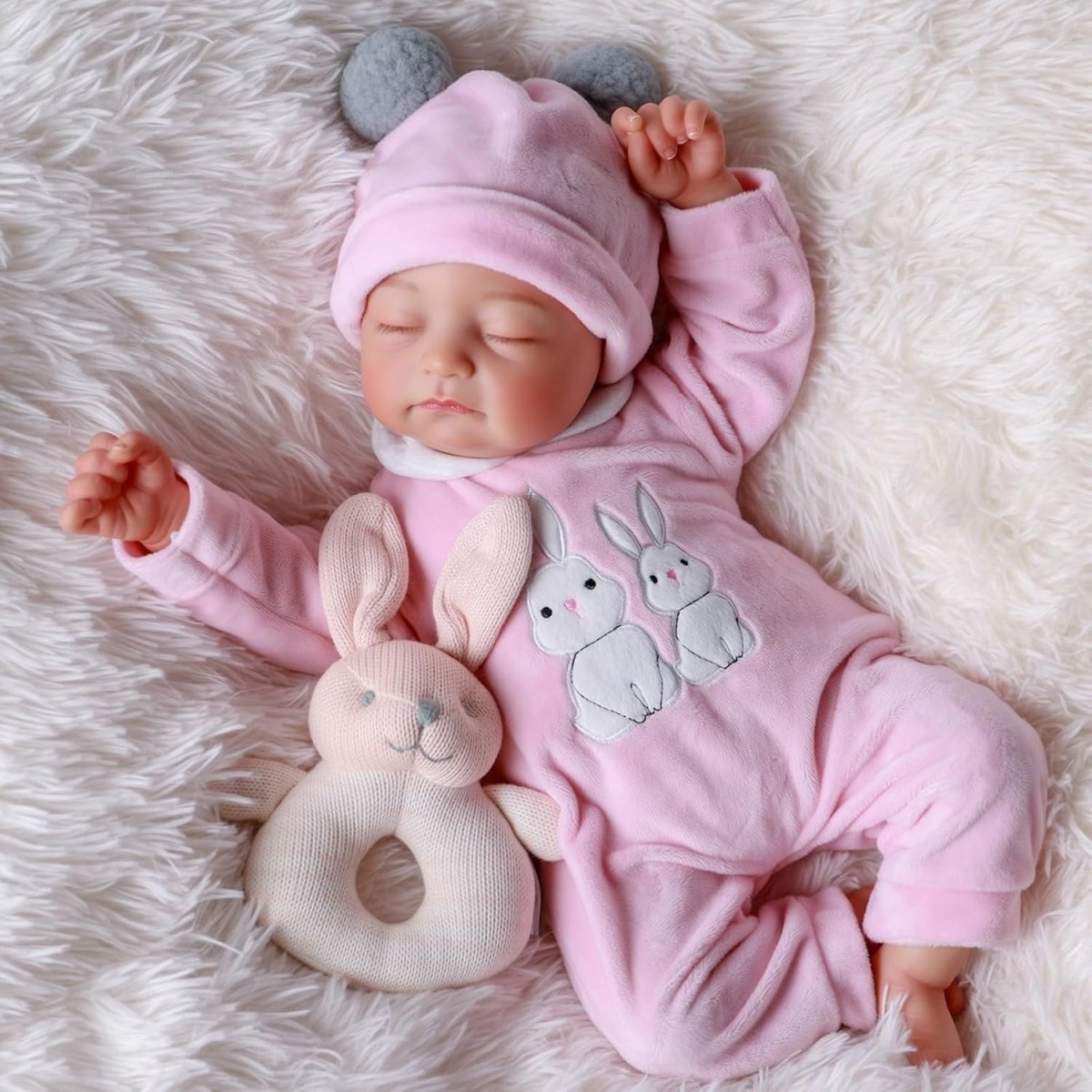 20 Inch Sleeping Reborn Baby Doll Soft Body Realistic Girl Gift - Kwikley