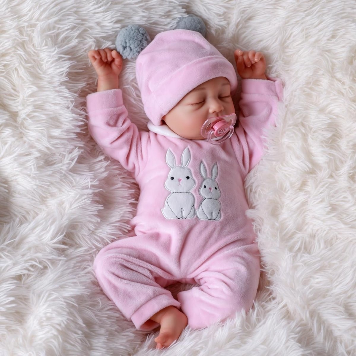 20 Inch Sleeping Reborn Baby Doll Soft Body Realistic Girl Gift - Kwikley