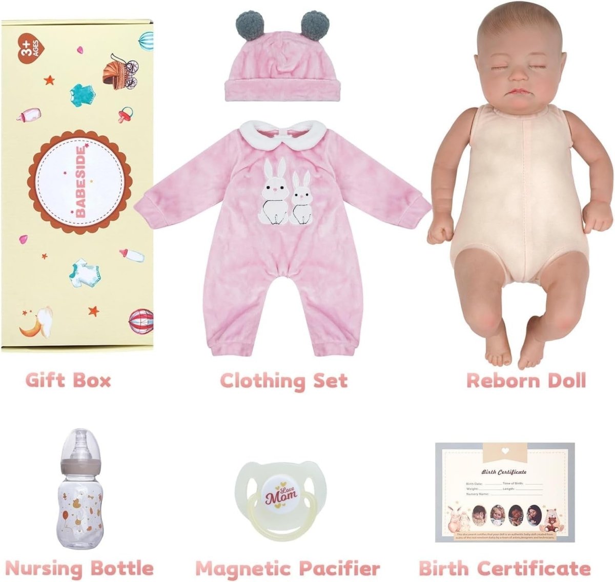20 Inch Sleeping Reborn Baby Doll Soft Body Realistic Girl Gift - Kwikley