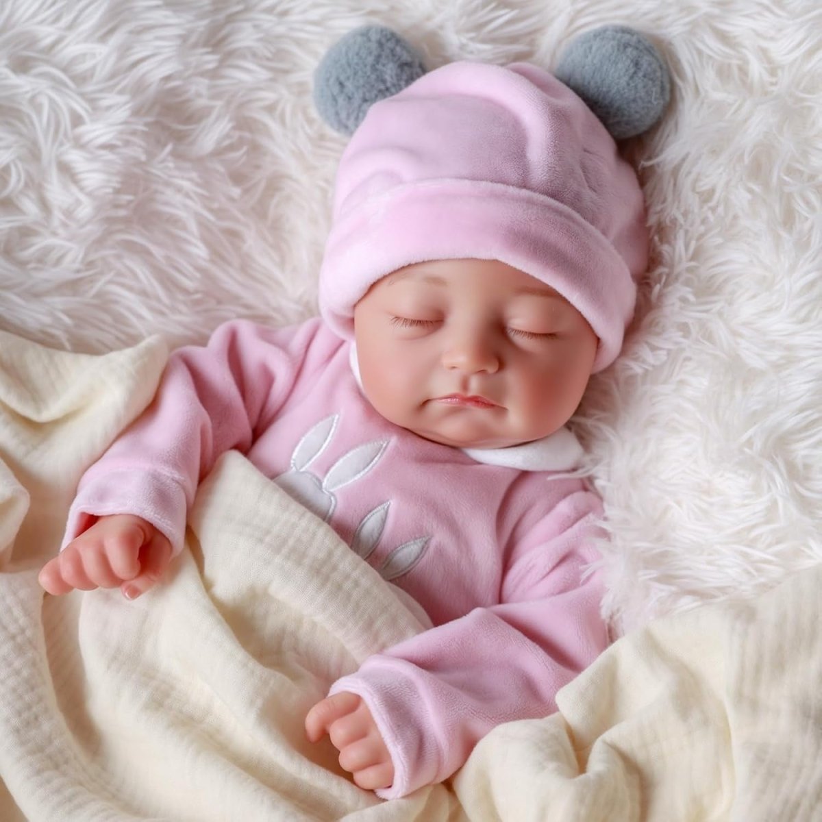 20 Inch Sleeping Reborn Baby Doll Soft Body Realistic Girl Gift - Kwikley