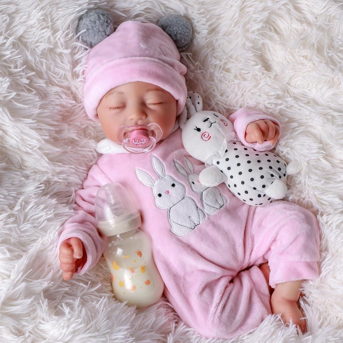 20 Inch Sleeping Reborn Baby Doll Soft Body Realistic Girl Gift - Kwikley