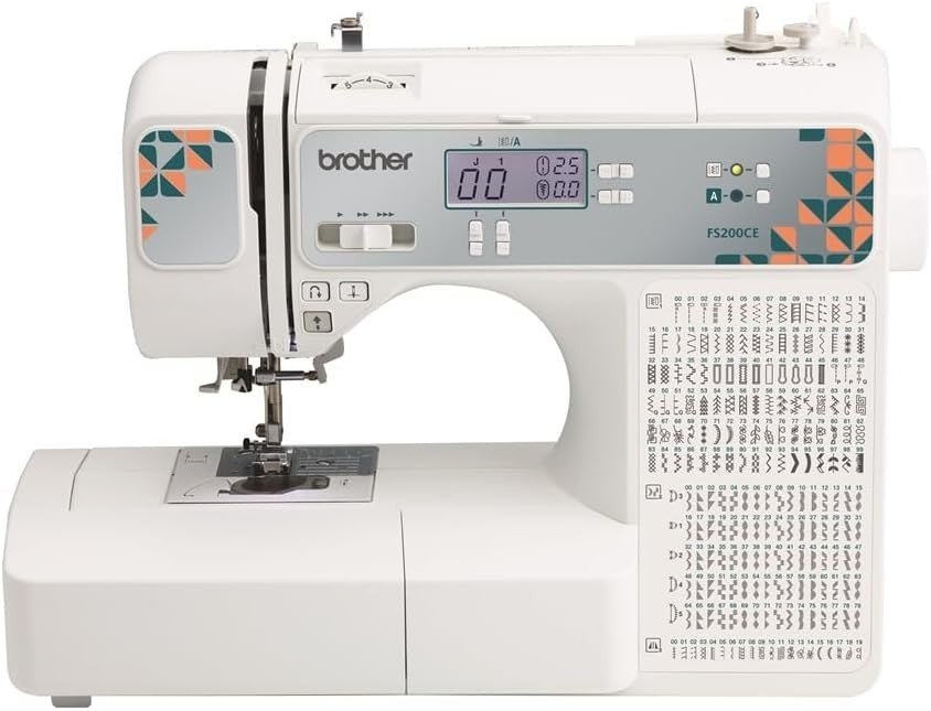 200 Stitch Computerised Sewing Machine Lettering Wide Table Case - Kwikley