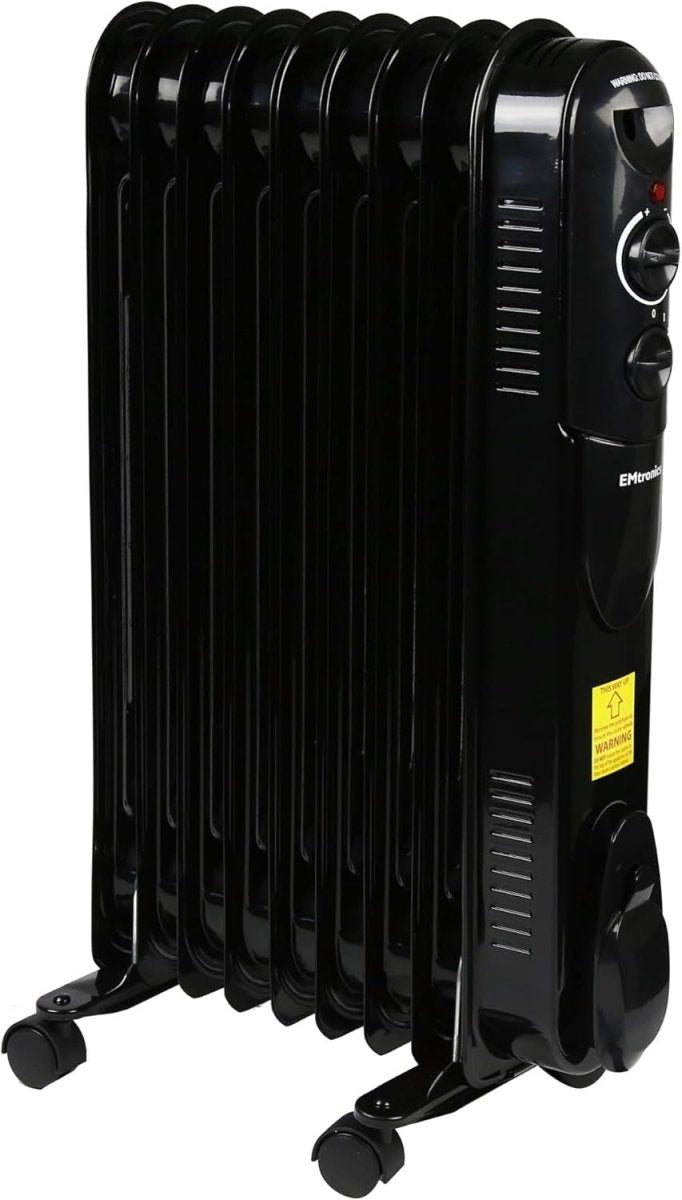 2000W Portable Oil Heater Radiator – Adjustable Thermostat, 3 Heat Settings, Tip - Kwikley