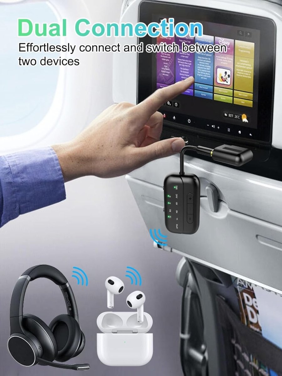 2025 Pro Bluetooth 5.4 Transmitter Receiver 2 - in - 1 Adapter for TV PC - Kwikley