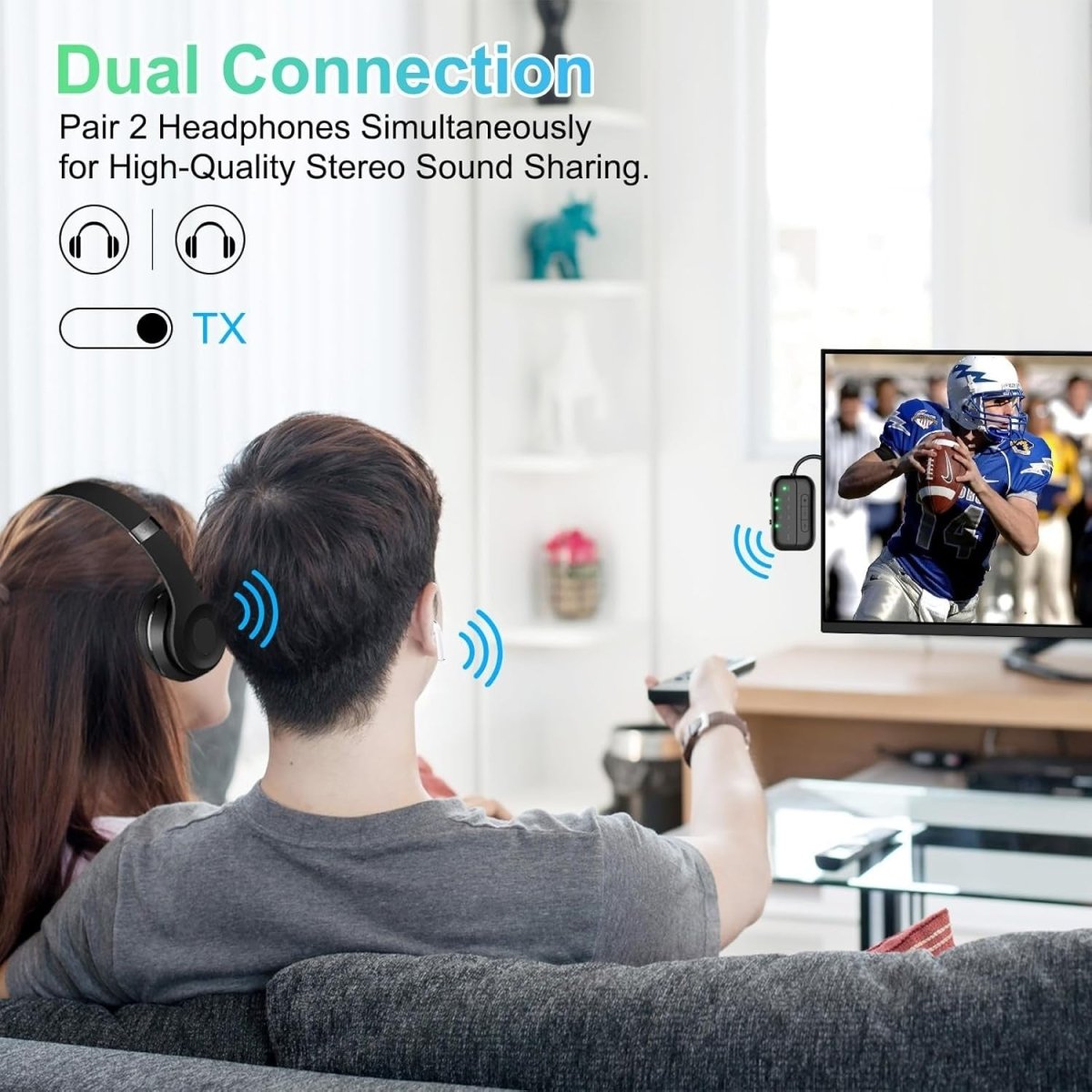 2025 Pro Bluetooth 5.4 Transmitter Receiver 2 - in - 1 Adapter for TV PC - Kwikley