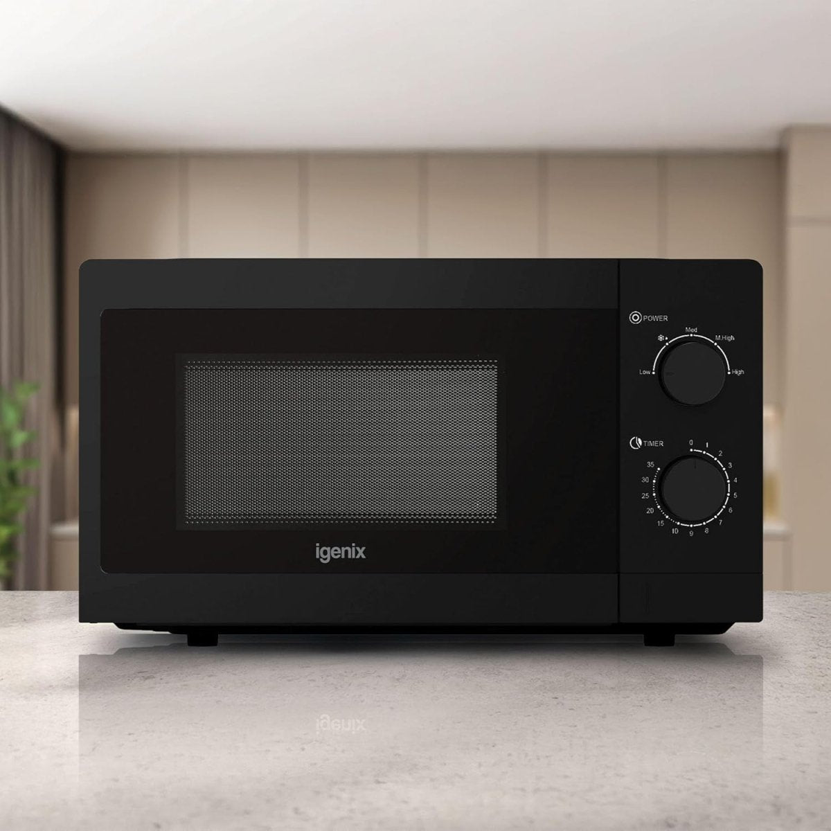 20L 800W Manual Microwave Oven 5 Power Levels Defrost Timer - Kwikley