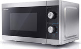 20L 800W Manual Microwave Silver 5 Power Defrost LED