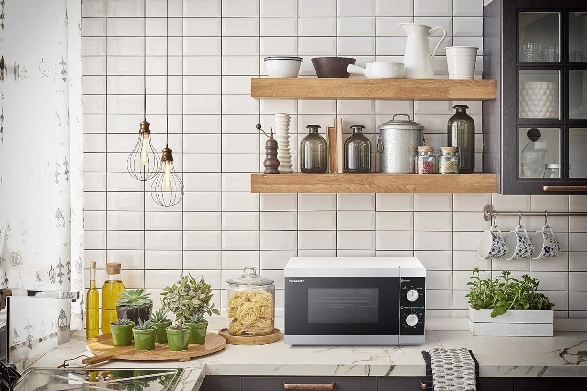 20L 800W Manual Microwave Silver 5 Power Defrost LED - Kwikley