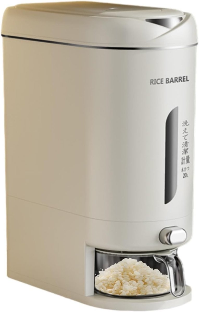 20L Cereal Bucket Rice Dispenser Moisture Proof Grain Storage Bin - Kwikley