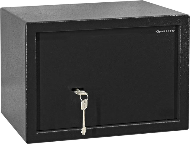 20L Steel Security Safe Box Double Key Lock Removable Shelf Home