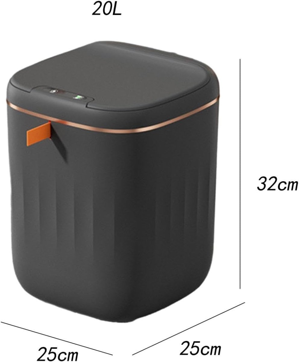 20L Touchless Trash Can Automatic Sensor Bin Black Gold - Kwikley