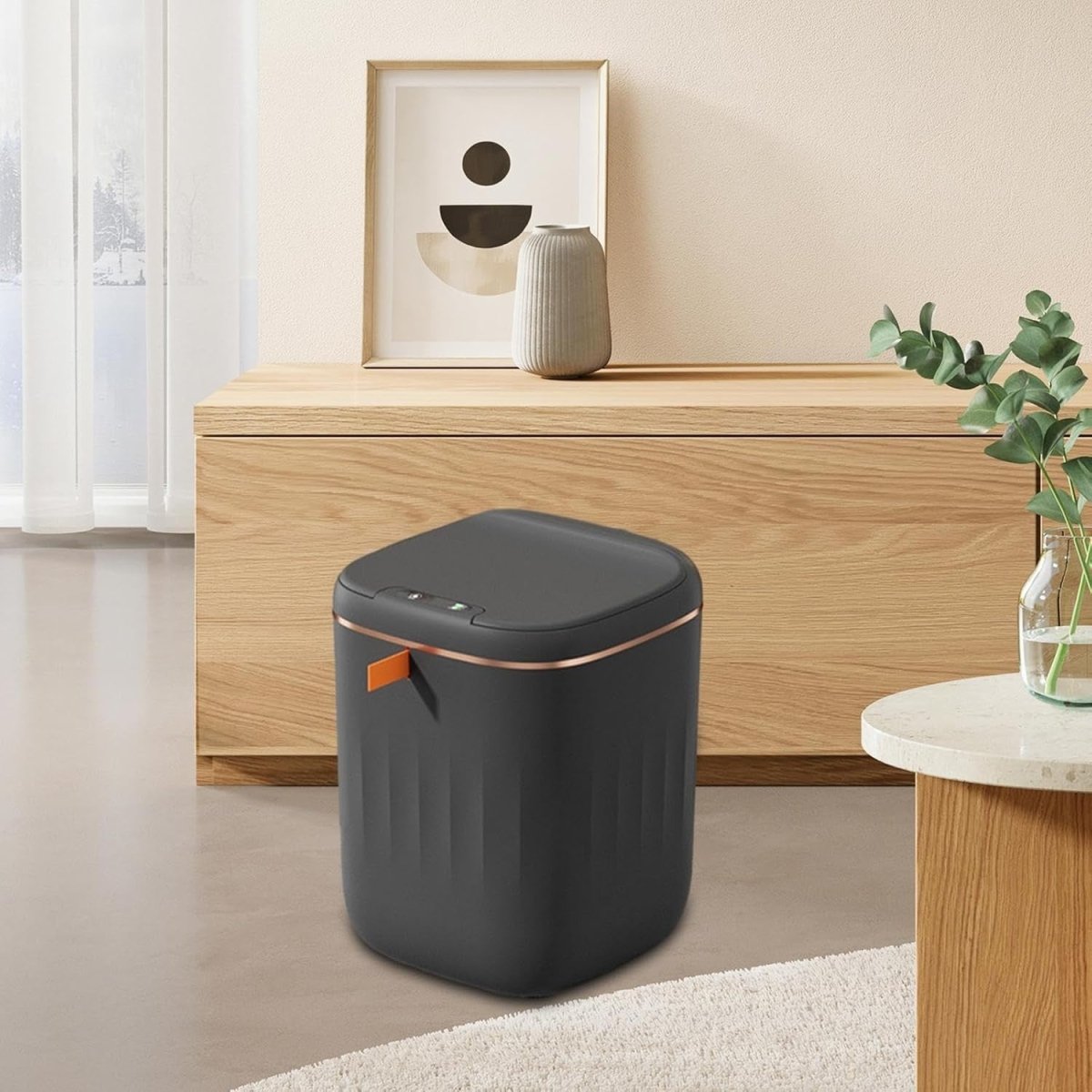 20L Touchless Trash Can Automatic Sensor Bin Black Gold - Kwikley