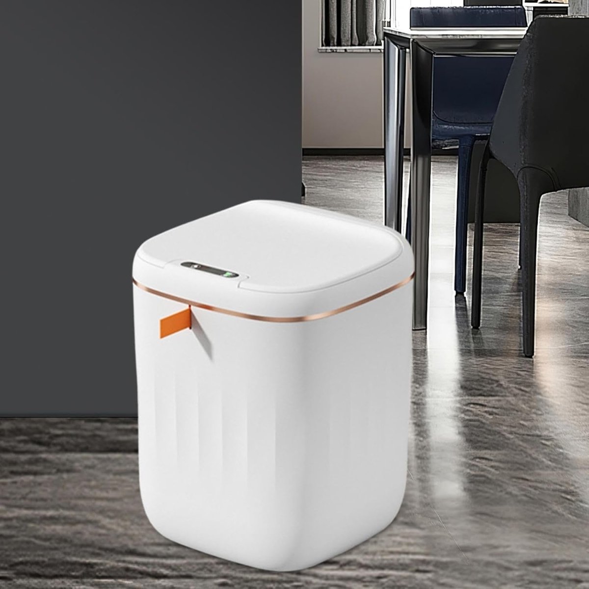20L Touchless Trash Can Automatic Sensor Bin White Gold - Kwikley
