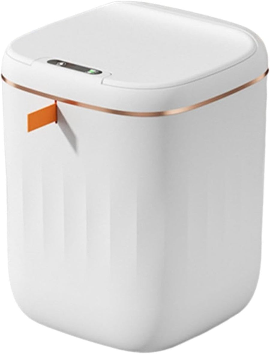 20L Touchless Trash Can Automatic Sensor Bin White Gold - Kwikley