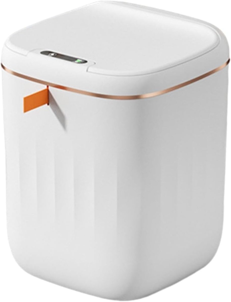 20L Touchless Trash Can Automatic Sensor Bin White Gold - Kwikley