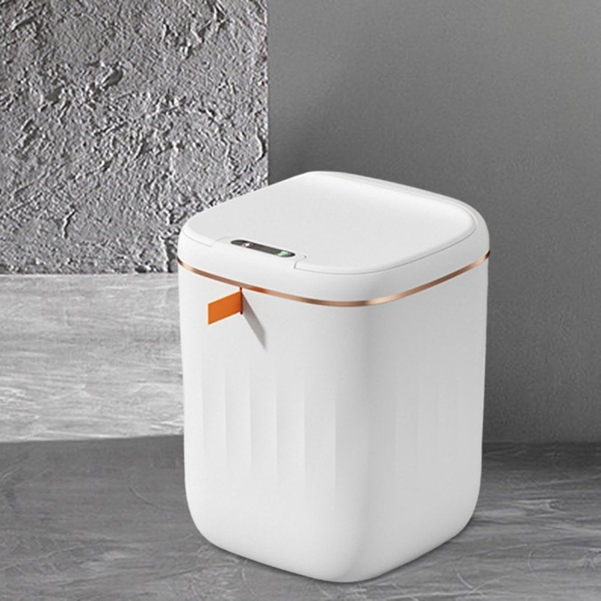 20L Touchless Trash Can Automatic Sensor Bin White Gold - Kwikley
