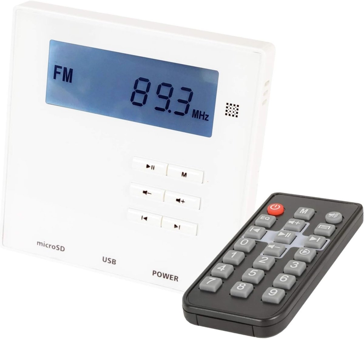 20W Bluetooth Wall Mount Amplifier FM USB SD Remote Control - Kwikley