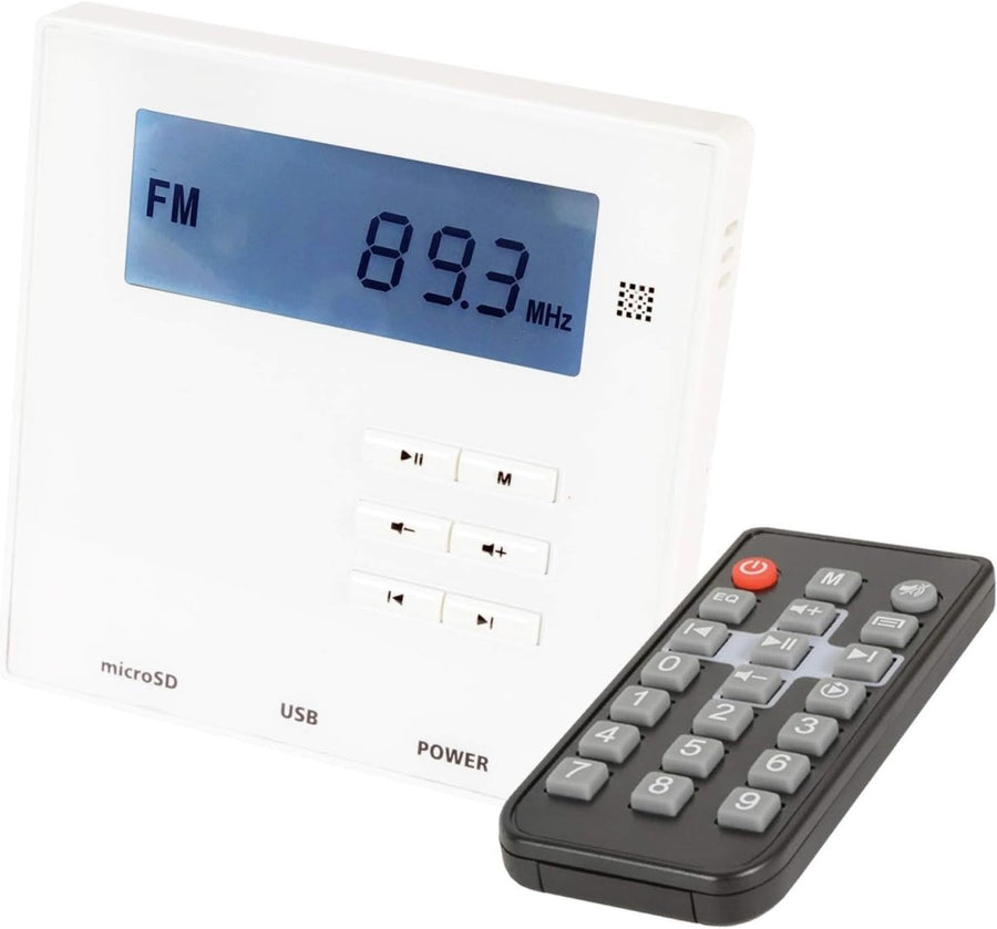 20W Bluetooth Wall Mount Amplifier FM USB SD Remote Control - Kwikley