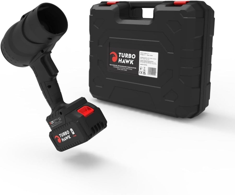 21V Cordless Leaf Blower Lightweight 80MPH Garden Patio Gutter Cleaner - Kwikley