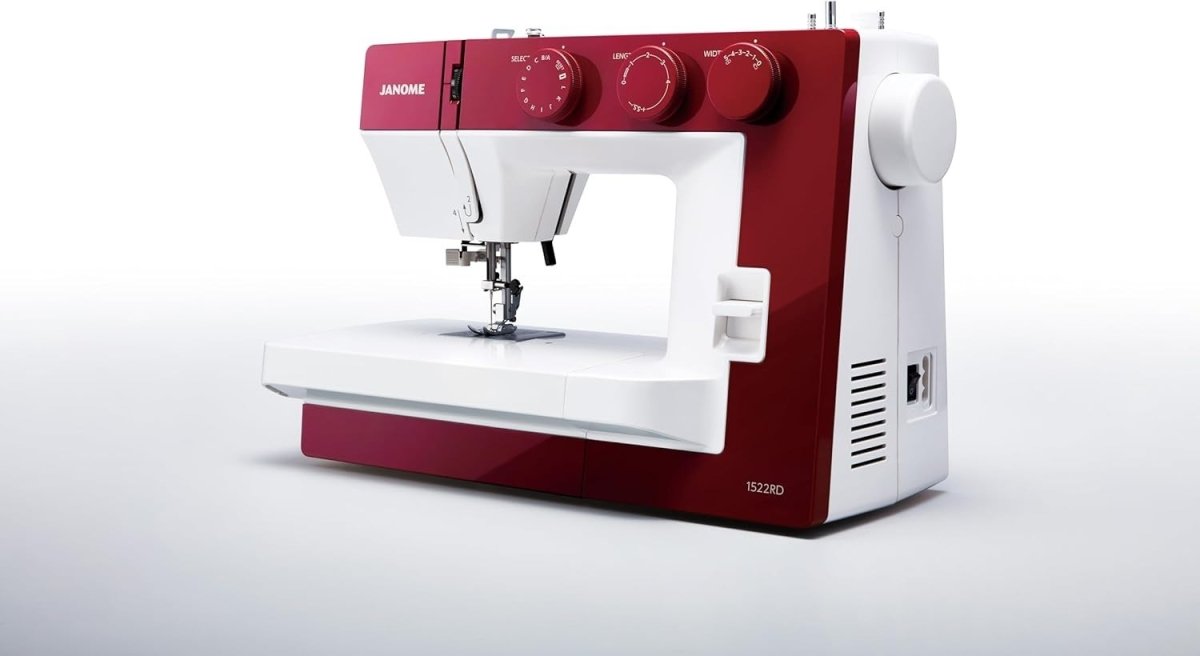 22 Stitch Sewing Machine Free Arm One Step Buttonhole Red Electric - Kwikley