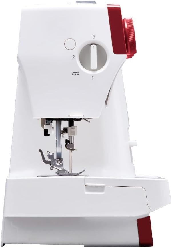 22 Stitch Sewing Machine Free Arm One Step Buttonhole Red Electric - Kwikley