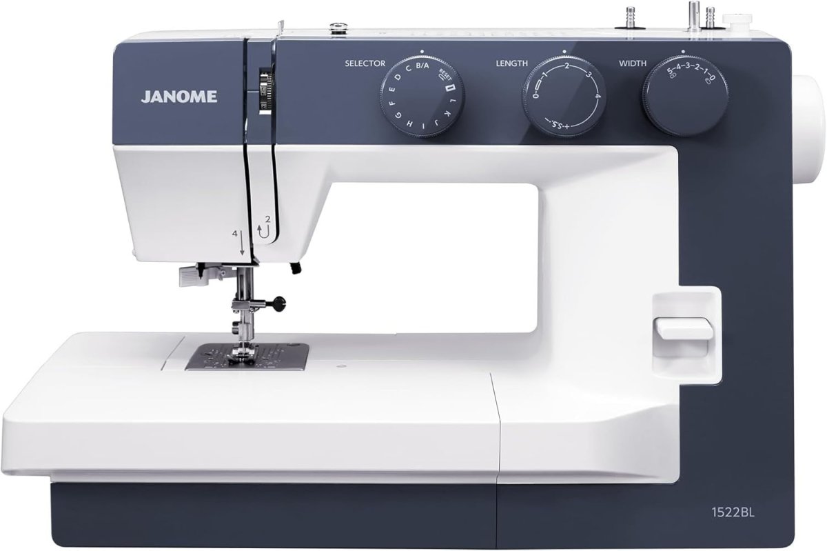 22 Stitch Sewing Machine Wide Base Needle Threader Blue - Kwikley