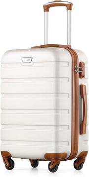 24 Inch Medium Checked Luggage Lightweight PC ABS TSA Spinner Suitcase - Kwikley