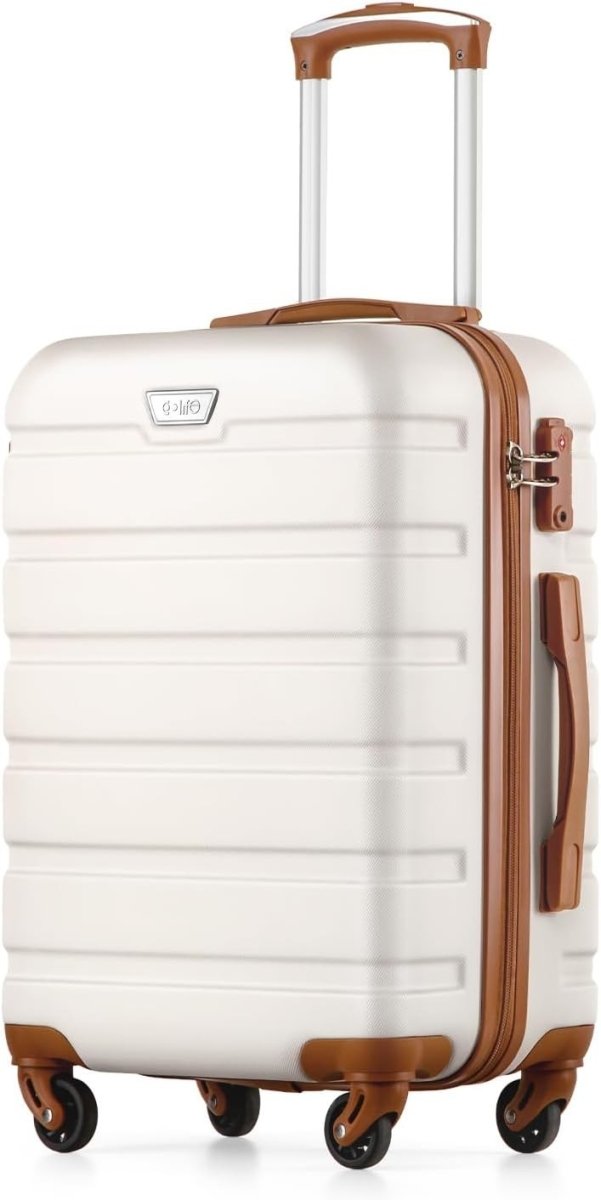 24 Inch Medium Checked Luggage Lightweight PC ABS TSA Spinner Suitcase - Kwikley