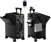 24 Inch Medium Suitcase TSA Lock PC Hard Shell Aluminium Frame Spinner - Kwikley