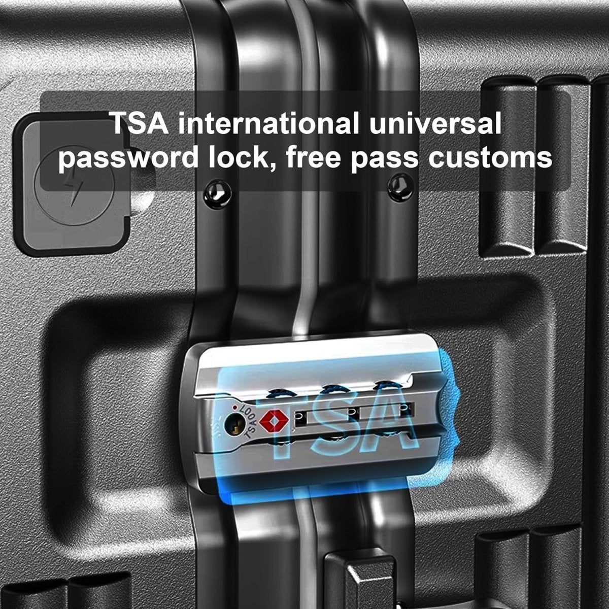 24 Inch Medium Suitcase TSA Lock PC Hard Shell Aluminium Frame Spinner - Kwikley