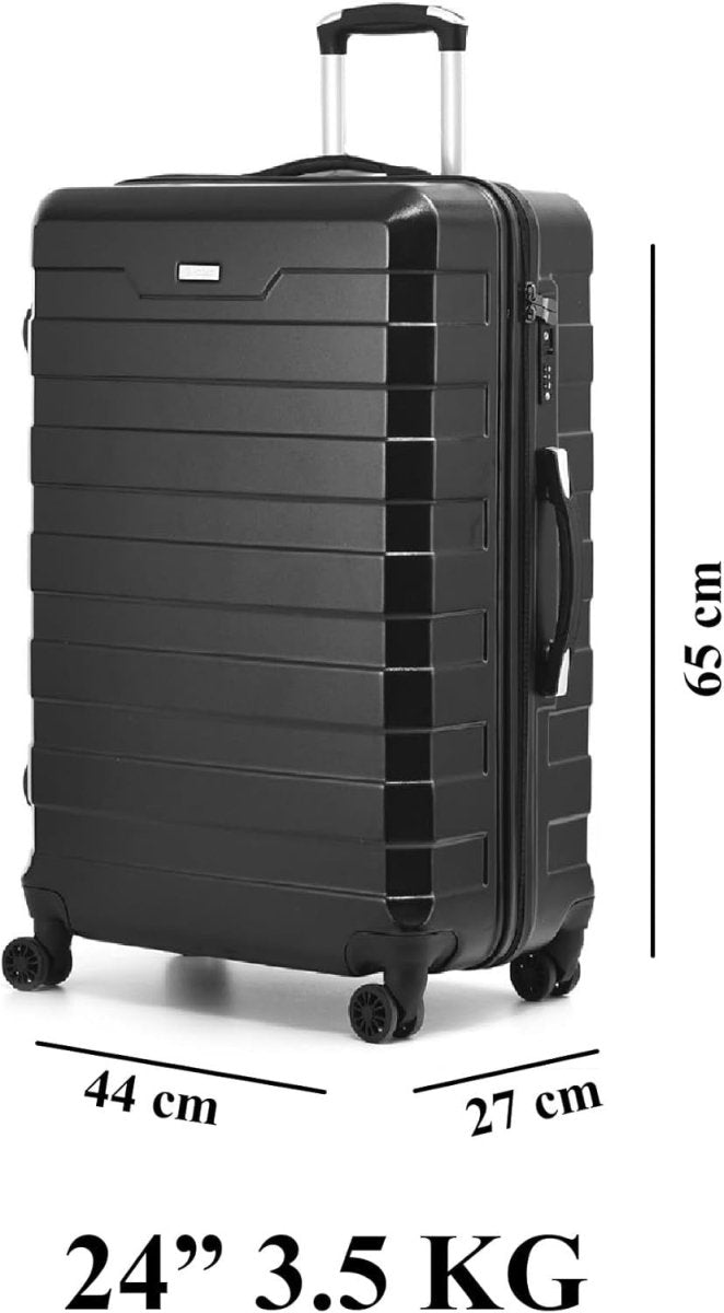 24'' Medium Spinner Suitcase PC Hard Shell Lightweight TSA Check In - Kwikley