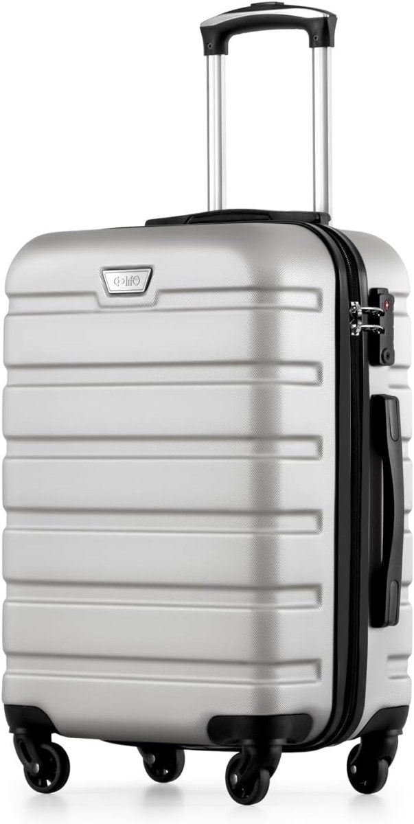 24in Medium Check In Suitcase Hard Shell TSA Lock Silent Spinner Wheels - Kwikley
