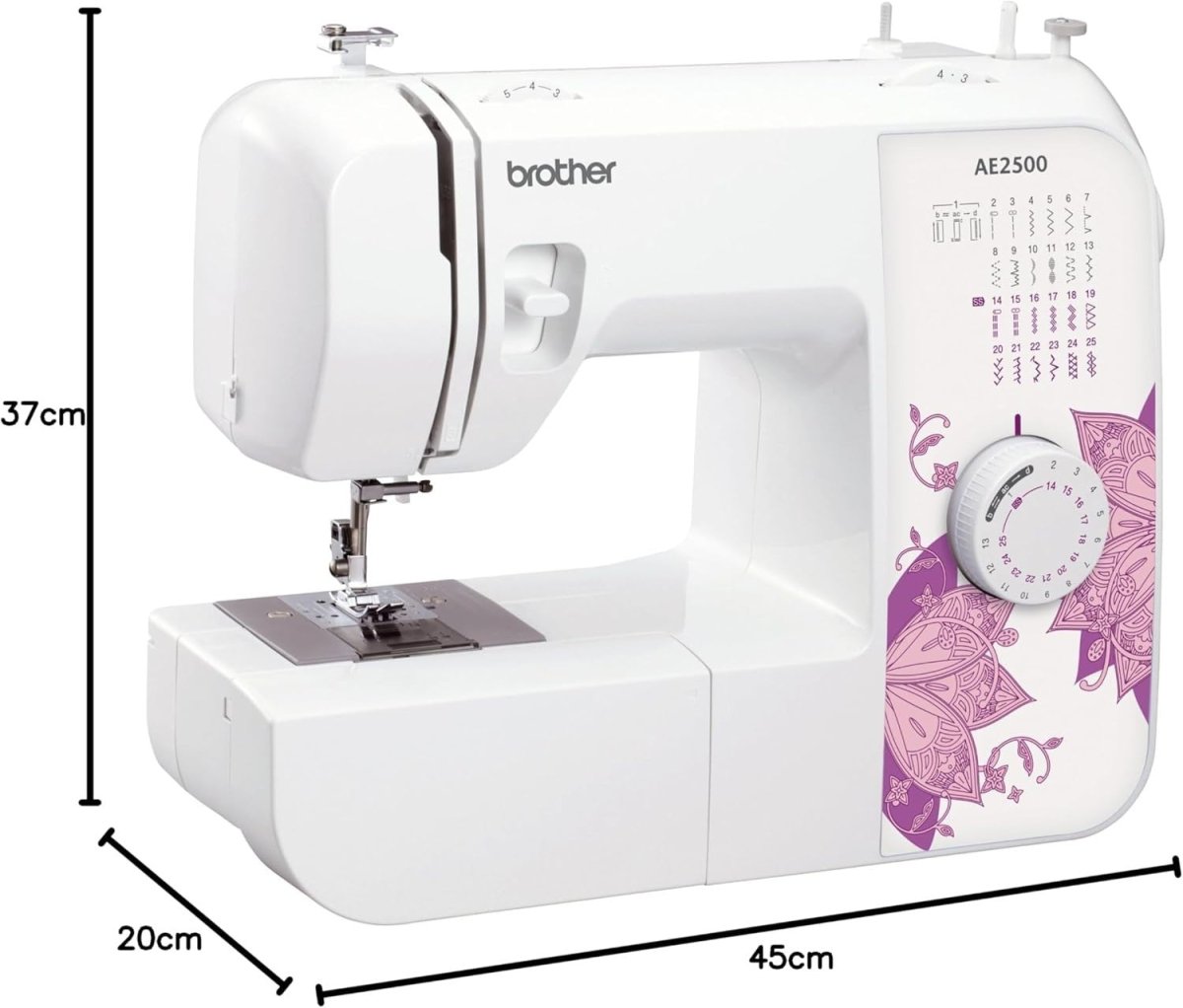 25 Stitch Sewing Machine Stretch Stitches LED Light Drop In Bobbin - Kwikley