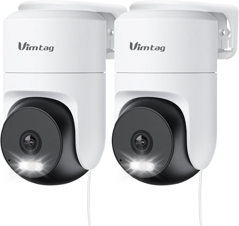 2.5K 4MP PTZ WiFi Security Camera Outdoor 360° AI Tracking Alexa
