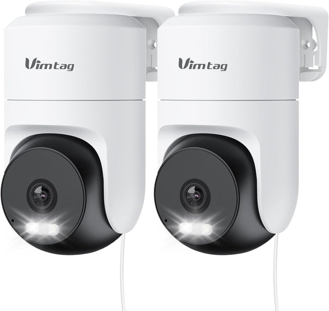 2.5K 4MP PTZ WiFi Security Camera Outdoor 360° AI Tracking Alexa