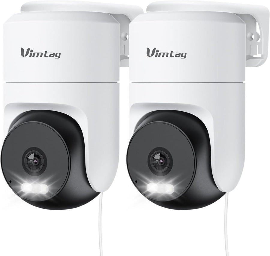 2.5K 4MP PTZ WiFi Security Camera Outdoor 360° AI Tracking Alexa - Kwikley