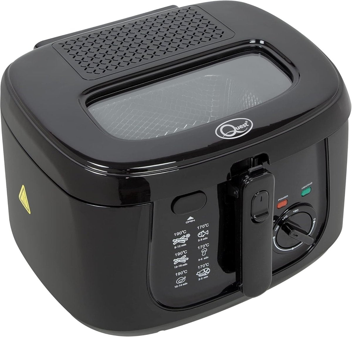 2.5L Deep Fat Fryer 1800W Adjustable Temp Large Viewing Window - Kwikley