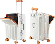 26 Inch Large Travel Suitcase PC Hard Shell Aluminium Frame TSA 360 Wheels - Kwikley