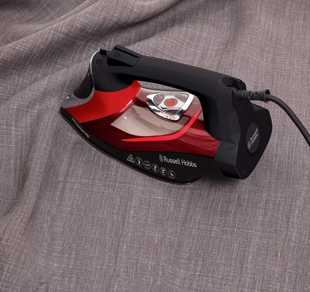 2600W Steam Iron One Temperature Ceramic Soleplate 210g Steam Boost - Kwikley