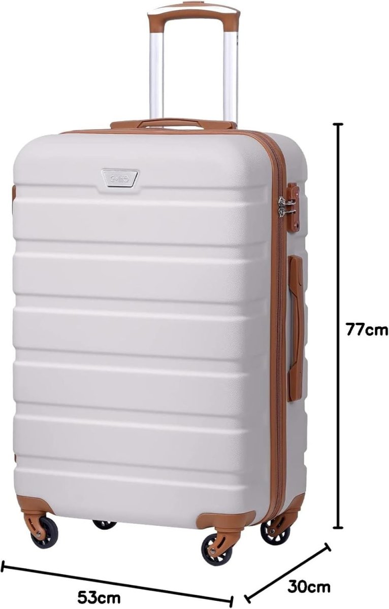 28 Inch Large Checked Luggage Lightweight PC ABS Hard Shell TSA Spinner - Kwikley