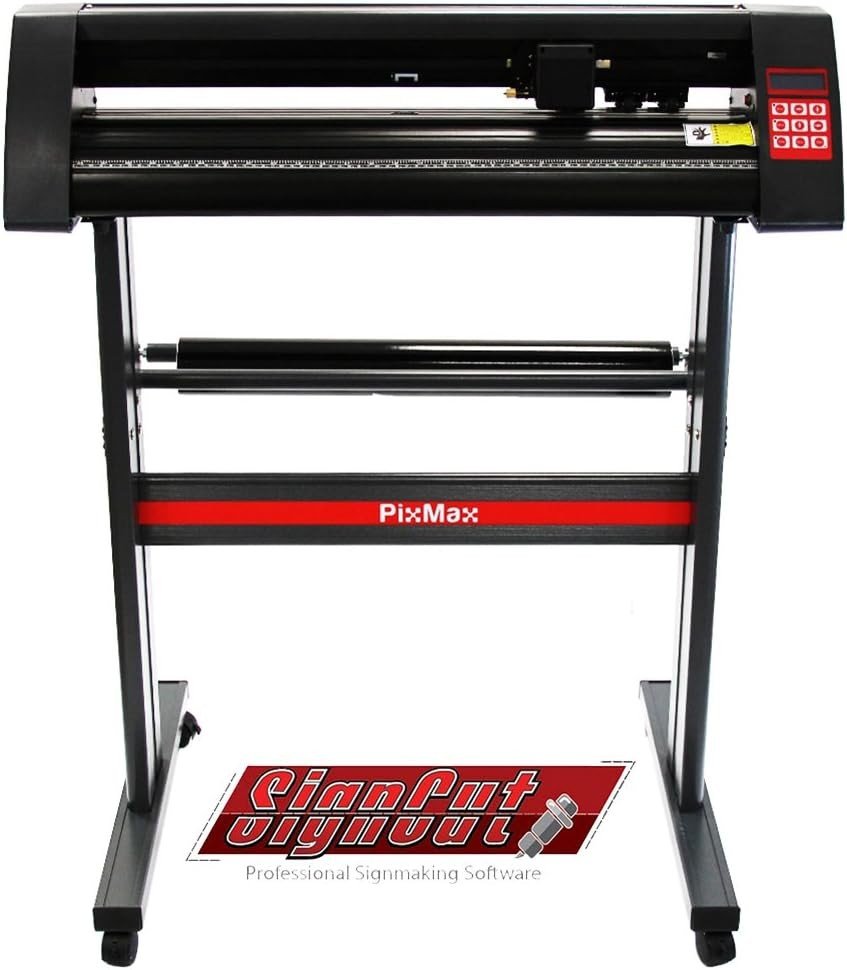 28in Vinyl Cutter Plotter Sign Sticker Decal Cutting Machine with Stand - Kwikley