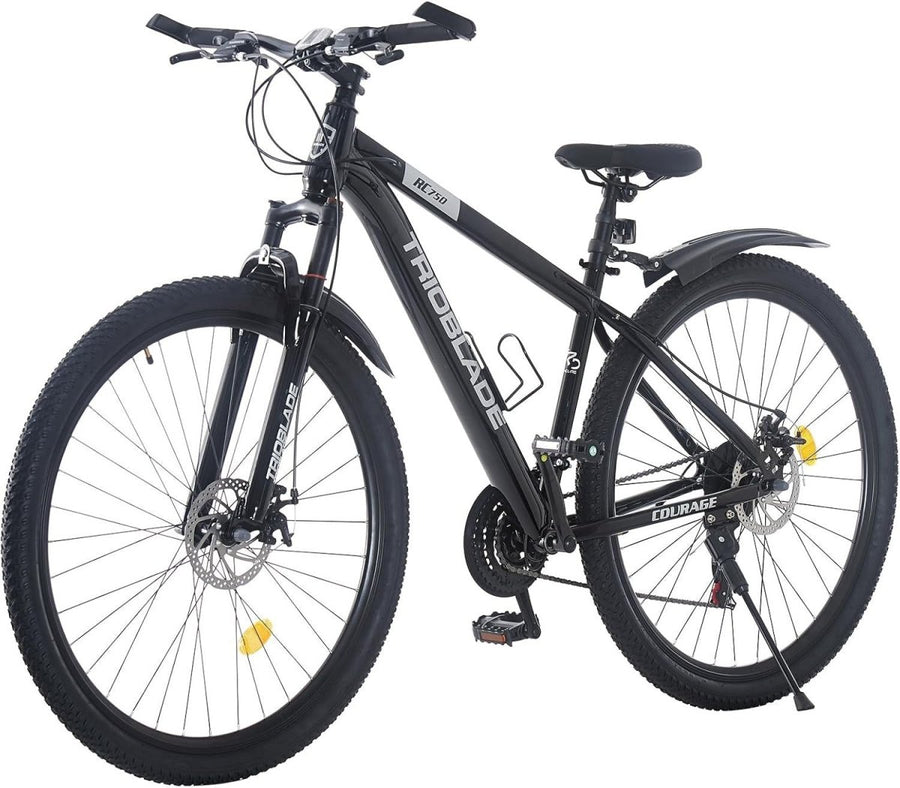 29" Mountain Bike 21 Speed Dual Disc Brakes Alloy Frame MTB Bicycle - Kwikley