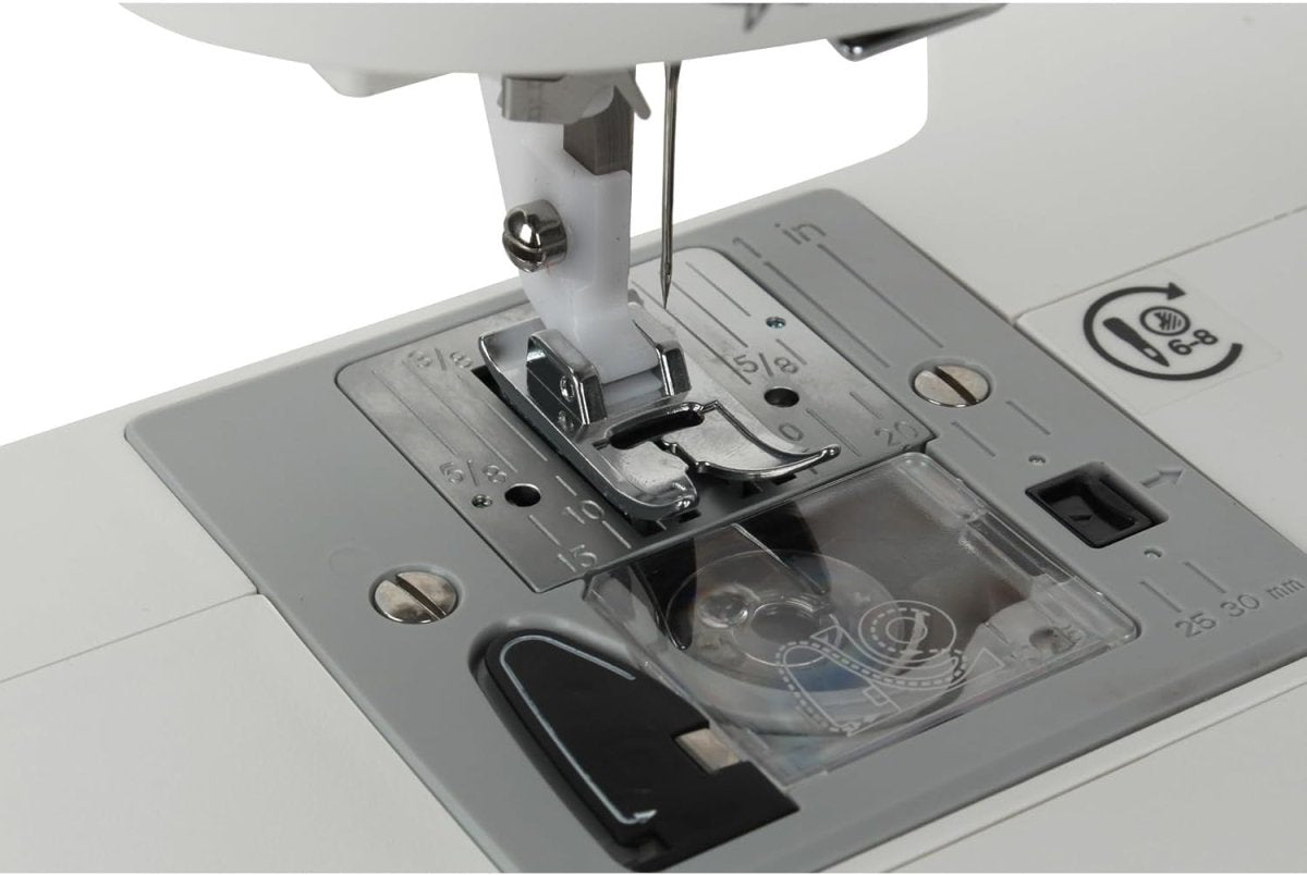 29 Stitch Sewing Machine 1 Step Buttonhole LED Light Electric White - Kwikley