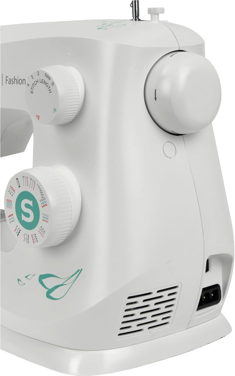 29 Stitch Sewing Machine 1 Step Buttonhole LED Light Electric White - Kwikley