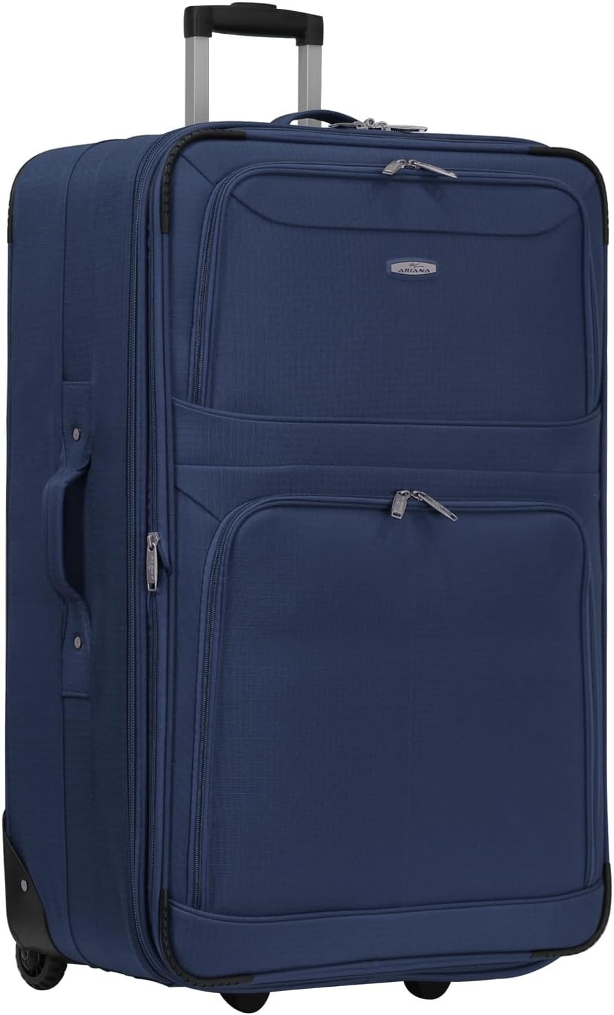 29” XL Soft Check In Suitcase Expandable Lightweight Travel Luggage 92L - Kwikley